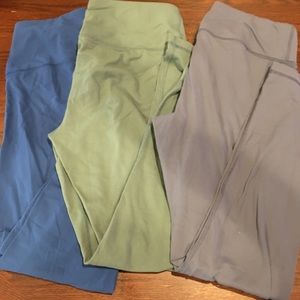 3 pairs of 90 Degree full length leggings.